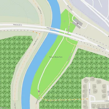Map of Russell Woods Park