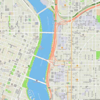 Map of Vera Katz Eastbank Esplanade