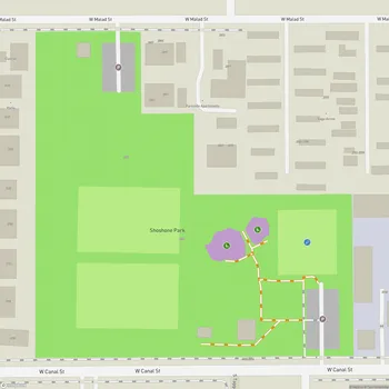Map of Shoshone Park