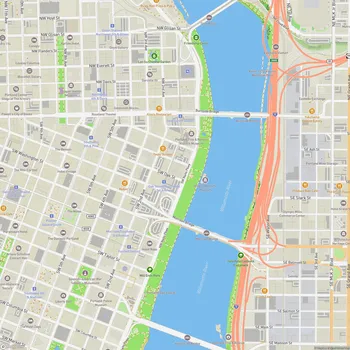 Map of Governor Tom McCall Waterfront Park