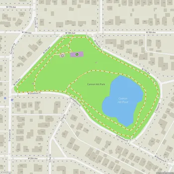 Map of Cannon Hill Park