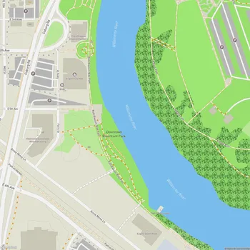 Map of Downtown Riverfront Park