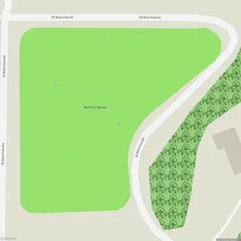 Map of Behrens Woods