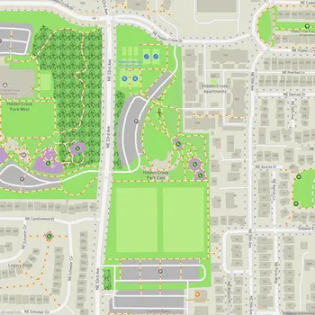 Map of Hidden Creek Park East
