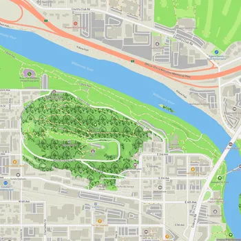 Map of Skinner Butte City Park