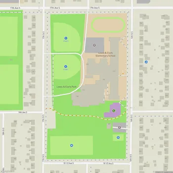 Map of Lewis & Clark Park