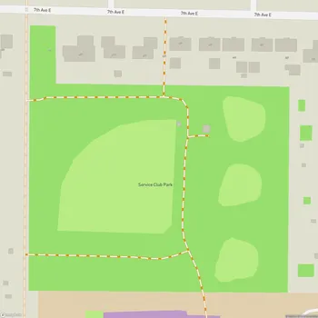 Map of Service Club Park
