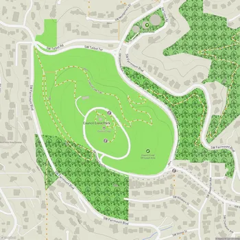Map of Council Crest Park