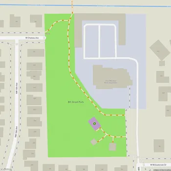 Map of 8th Street Park