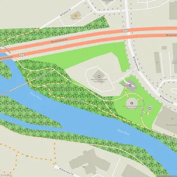 Map of Idaho Fallen Firefighters Memorial Park