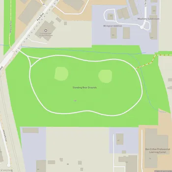 Map of Standing Bear Grounds (Sawyer Snell Park)