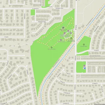 Map of Park of the Canals, Brinton Desert Botanical Garden