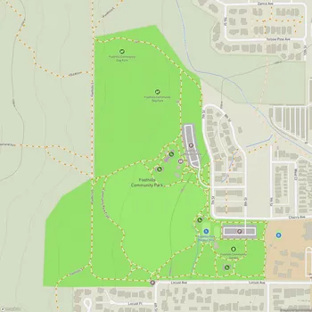 Map of Foothills Community Park