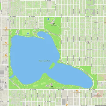 Map of Sloan's Lake Park