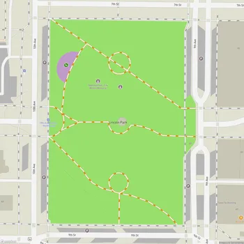 Map of Lincoln Park