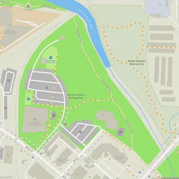 Map of Old Fort Collins Heritage Park