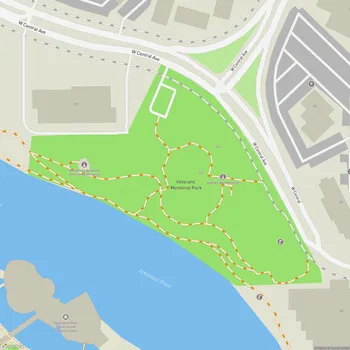 Map of Veterans’ Memorial Park