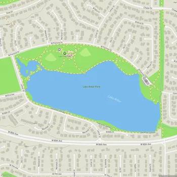 Map of Lake Arbor Park