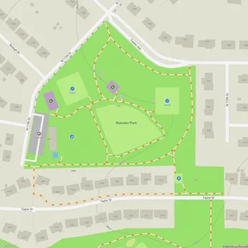 Map of Roanoke Park