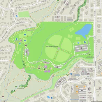 Map of Rolland Moore Park