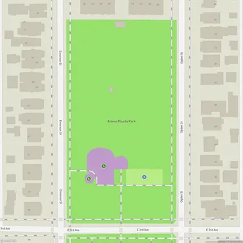 Map of Alamo Placita Park