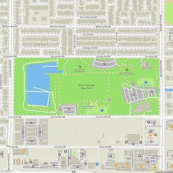 Map of North Domingo Baca Park