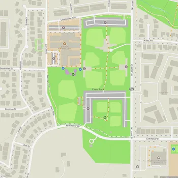 Map of Evers Park