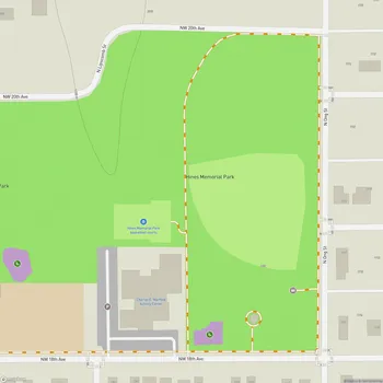 Map of Hines Memorial Park