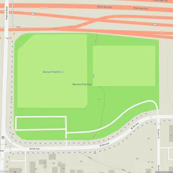 Map of Barnum Park East