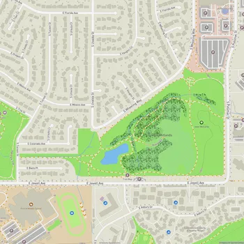 Map of Jewell Wetlands