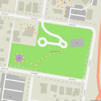Map of Highland Park