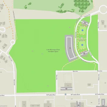 Map of Lake Minnequa Park and Open Space