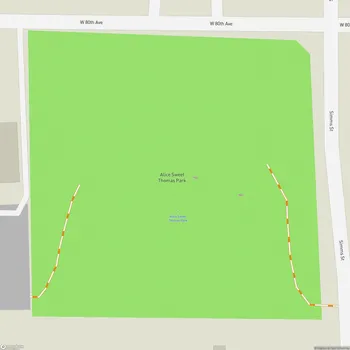 Map of Alice Sweet Thomas Park