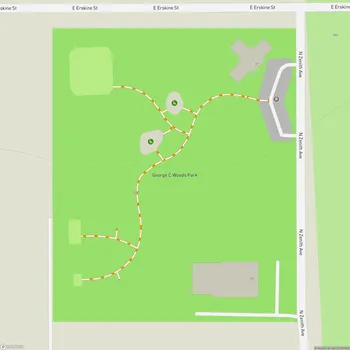 Map of George C Woods Park