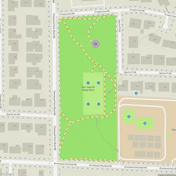 Map of Don Juan de Oñate Park