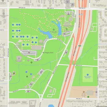 Map of Will Rogers Park