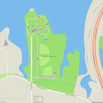 Map of Stars and Stripes Park