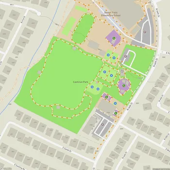 Map of Cashman Park