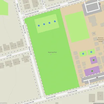 Map of Alamosa Park