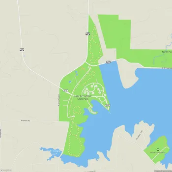 Map of Lake Arrowhead State Park