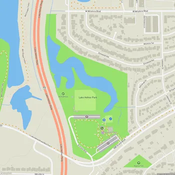 Map of Lake Hefner Park