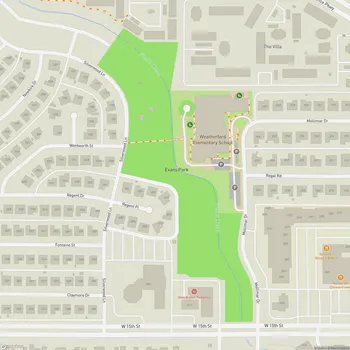 Map of Evans Park