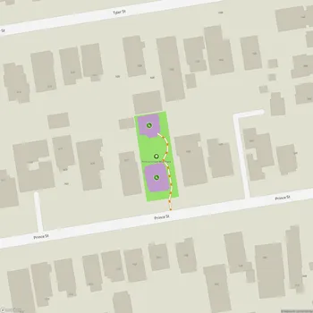 Map of Prince Street Mini Park