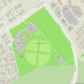 Map of Thompson Peak Park