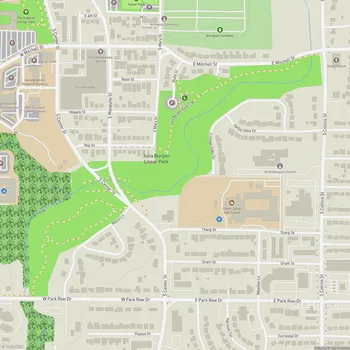 Map of Julia Burgen Linear Park