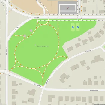 Map of Sam Houston Park