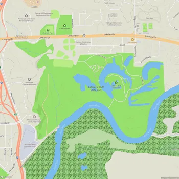 Map of Lefleur's Bluff State Park