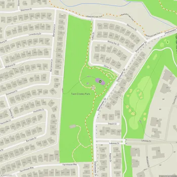 Map of Twin Creeks Park
