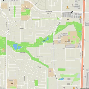 Map of Cottonwood Creek Greenbelt