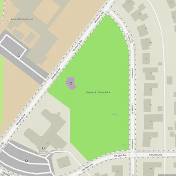 Map of Stephen F. Austin Park